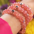 Magenta Meringue | 925 Sterling Silber | Blasenglas-Armband